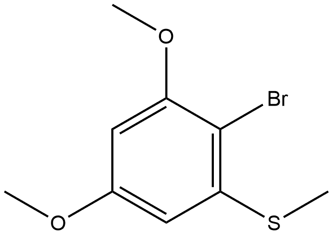 2-Bromo-1,5-dimethoxy-3-(methylthio)benzene Structure