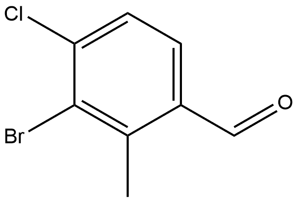 3-Bromo-4-chloro-2-methylbenzaldehyde Structure