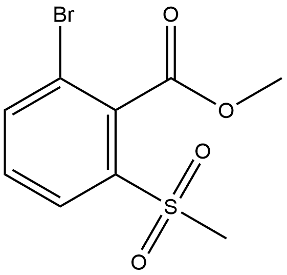 Methyl 2-bromo-6-(methylsulfonyl)benzoate Structure