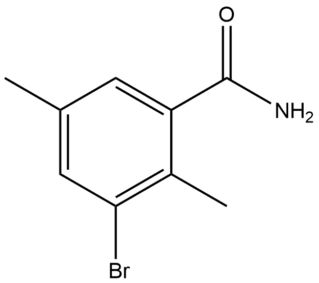 3-Bromo-2,5-dimethylbenzamide Structure