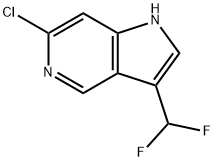 6-Chloro-3-(difluoromethyl)-1H-pyrrolo[3,2-c]pyridine Structure
