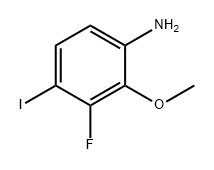 Benzenamine, 3-fluoro-4-iodo-2-methoxy- Structure