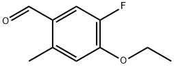 4-Ethoxy-5-fluoro-2-methylbenzaldehyde Structure