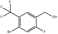 4-Bromo-2-fluoro-5-(trifluoromethyl)benzyl alcohol Structure