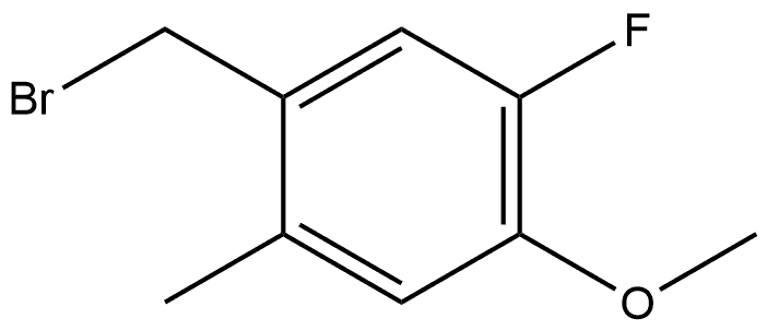 1-(Bromomethyl)-5-fluoro-4-methoxy-2-methylbenzene Structure