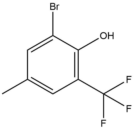 2-Bromo-4-methyl-6-(trifluoromethyl)phenol Structure