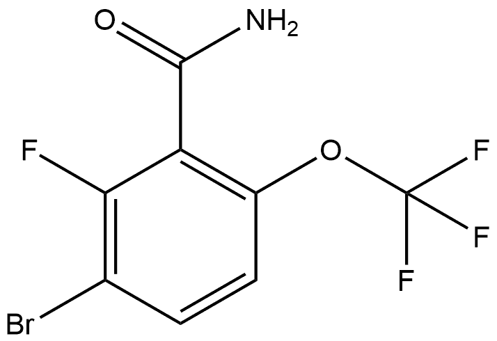 3-Bromo-2-fluoro-6-(trifluoromethoxy)benzamide Structure