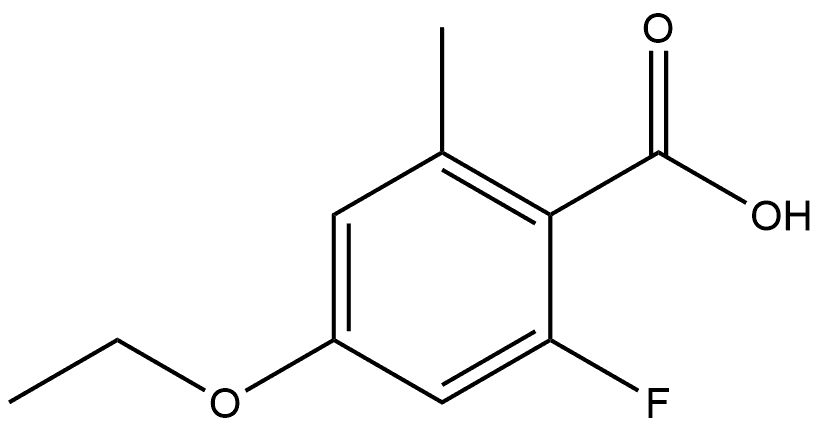 4-Ethoxy-2-fluoro-6-methylbenzoic acid Structure