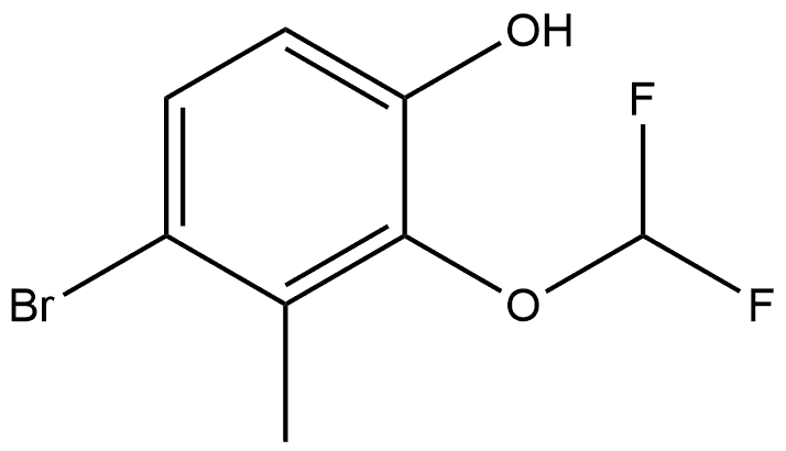 4-Bromo-2-(difluoromethoxy)-3-methylphenol Structure