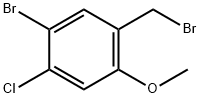 1-bromo-5-(bromomethyl)-2-chloro-4-methoxyben zene Structure