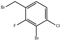 3-Bromo-4-chloro-2-fluorobenzyl
bromide Structure