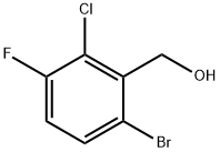 Benzenemethanol, 6-bromo-2-chloro-3-fluoro- Structure