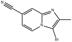 3-bromo-2-methylimidazo[1,2-a]pyridine-7-carbonitrile Structure