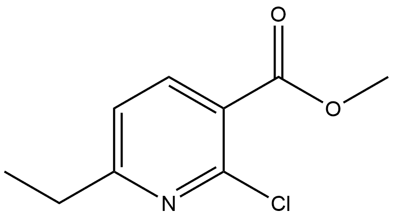 Methyl 2-chloro-6-ethyl-3-pyridinecarboxylate Structure