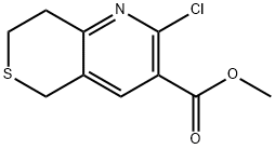 Methyl 2-chloro-7,8-dihydro-5H-thiopyrano[4,3-b]pyridine-3-carboxylate 구조식 이미지