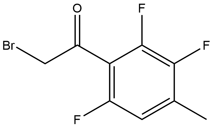 2-Bromo-1-(2,3,6-trifluoro-4-methylphenyl)ethanone Structure