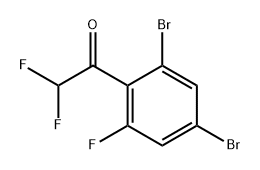 1-(2,4-Dibromo-6-fluorophenyl)-2,2-difluoroethanone Structure