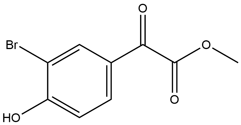 Methyl 3-bromo-4-hydroxy-α-oxobenzeneacetate Structure