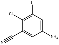 5-Amino-2-chloro-3-fluorobenzonitrile Structure