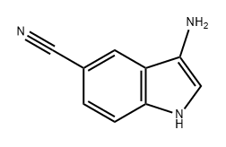 1H-Indole-5-carbonitrile, 3-amino- Structure