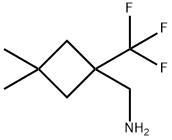 (3,3-dimethyl-1-(trifluoromethyl)cyclobutyl)methanamine 구조식 이미지