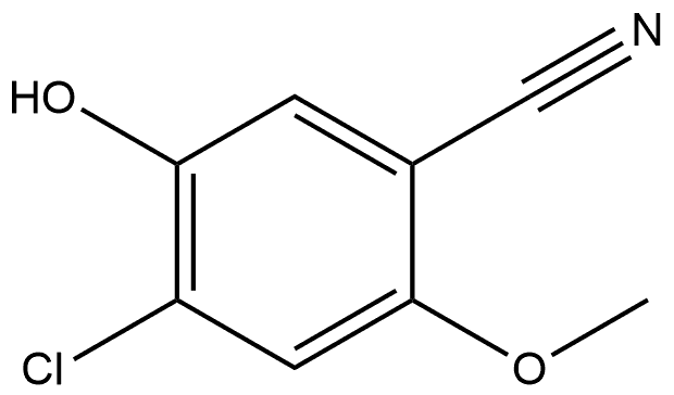 4-Chloro-5-hydroxy-2-methoxybenzonitrile Structure