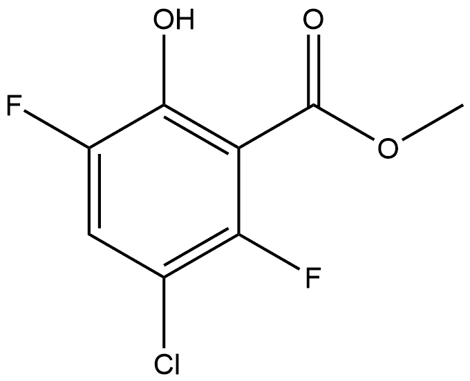 Methyl 3-chloro-2,5-difluoro-6-hydroxybenzoate Structure