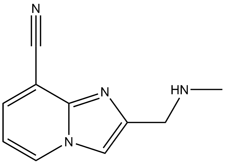 2-((methylamino)methyl)imidazo[1,2-a]pyridine-8-carbonitrile Structure