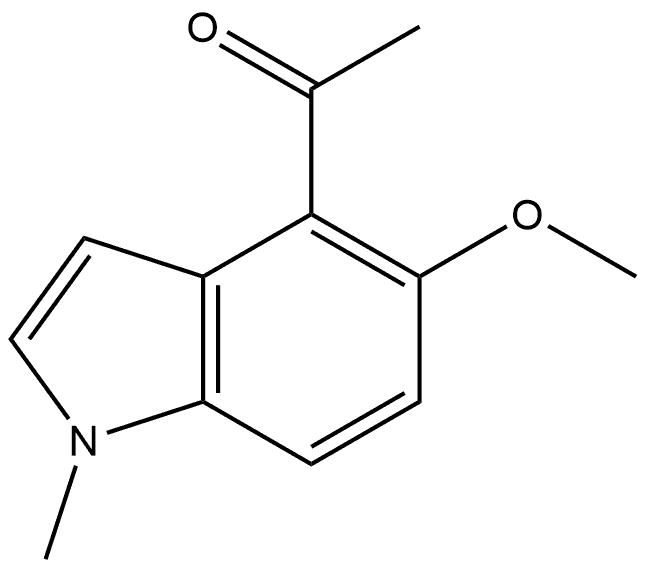 1-(5-Methoxy-1-methyl-1H-indol-4-yl)ethanone Structure