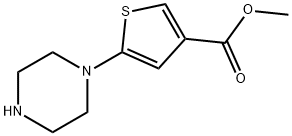 Methyl 5-(1-piperazinyl)-3-thiophenecarboxylate Structure