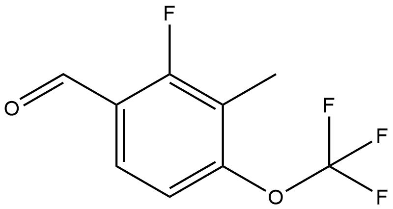 2-fluoro-3-methyl-4-(trifluoromethoxy)benzaldehyde Structure