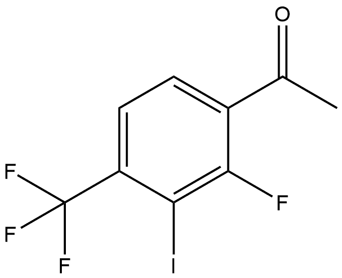 1-[2-Fluoro-3-iodo-4-(trifluoromethyl)phenyl]ethanone Structure