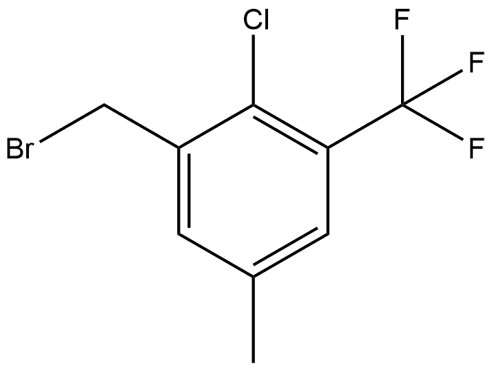 1-(Bromomethyl)-2-chloro-5-methyl-3-(trifluoromethyl)benzene Structure