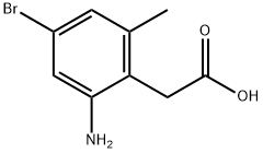 2-(2-amino-4-bromo-6-methylphenyl)acetic acid Structure