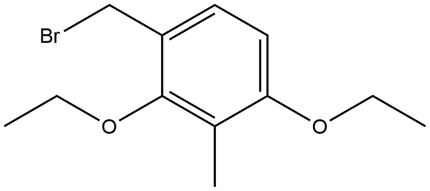 1-(Bromomethyl)-2,4-diethoxy-3-methylbenzene Structure