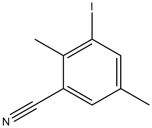 3-Iodo-2,5-dimethylbenzonitrile Structure