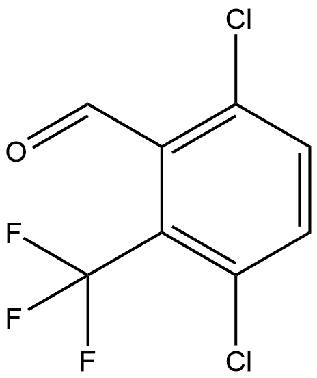 3,6-Dichloro-2-(trifluoromethyl)benzaldehyde Structure