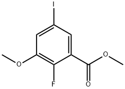 Methyl 2-fluoro-5-iodo-3-methoxybenzoate Structure