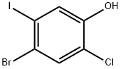 4-Bromo-2-chloro-5-iodophenol Structure
