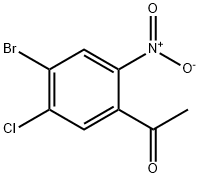 Ethanone, 1-(4-bromo-5-chloro-2-nitrophenyl)- Structure