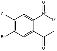Ethanone, 1-(5-bromo-4-chloro-2-nitrophenyl)- Structure