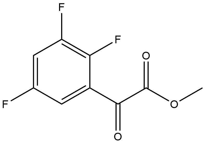 Methyl 2,3,5-trifluoro-α-oxobenzeneacetate Structure