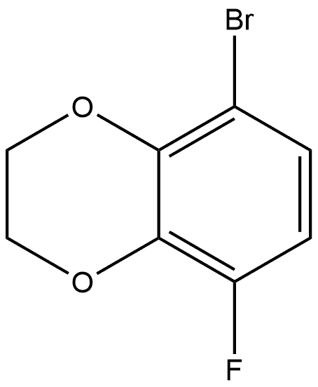 5-bromo-8-fluoro-2,3-dihydrobenzo[b][1,4]dioxine Structure