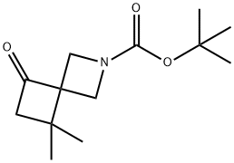 Tert-butyl 7,7-dimethyl-5-oxo-2-azaspiro[3.3]heptane-2-carboxylate 구조식 이미지