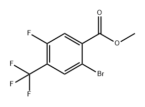 Benzoic acid, 2-bromo-5-fluoro-4-(trifluoromethyl)-, methyl ester Structure