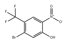 Phenol, 5-bromo-2-nitro-4-(trifluoromethyl)- Structure