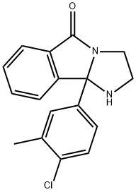 5H-Imidazo[2,1-a]isoindol-5-one, 9b-(4-chloro-3-methylphenyl)-1,2,3,9b-tetrahydro- Structure