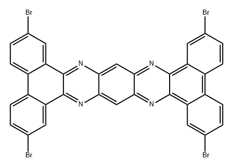 Dibenzo[a,c]dibenzo[5,6:7,8]quinoxalino[2,3-i]phenazine, 2,7,13,18-tetrabromo- Structure