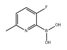 Boronic acid, B-(3-fluoro-6-methyl-2-pyridinyl)- Structure