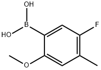 Boronic acid, B-(5-fluoro-2-methoxy-4-methylphenyl)- 구조식 이미지